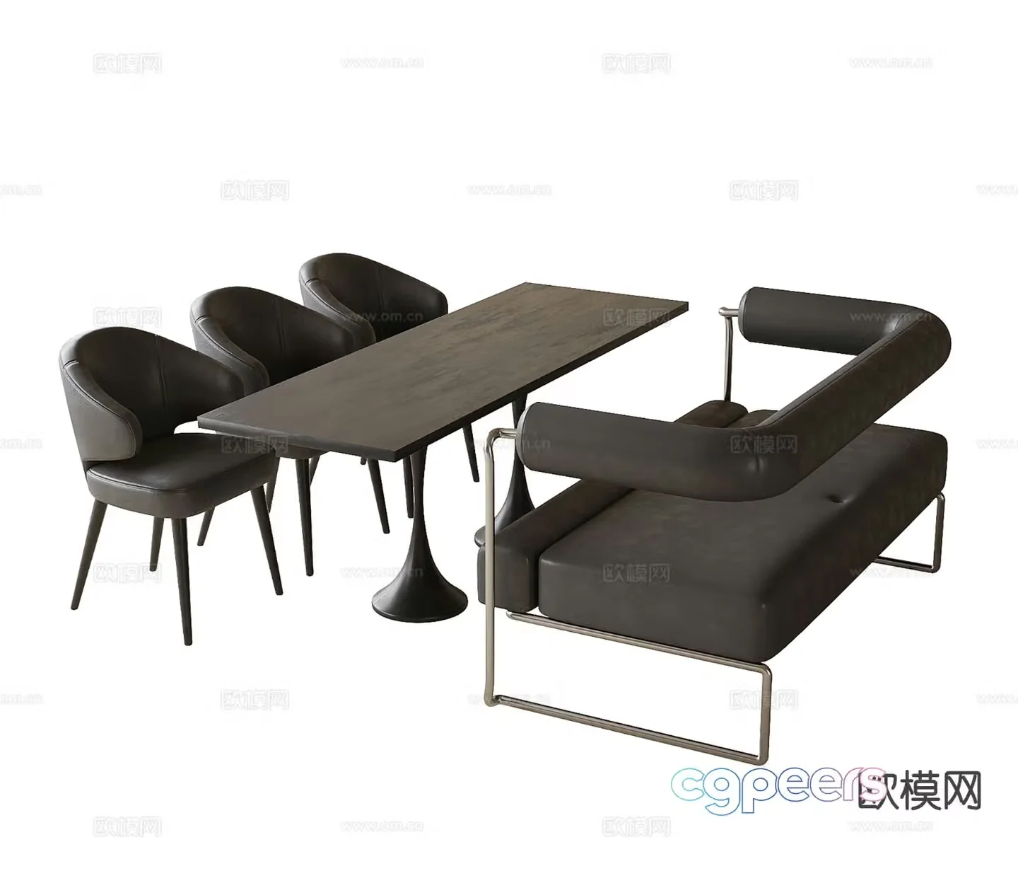 Leisure tables and chairs coffee tables and chairs 3d model