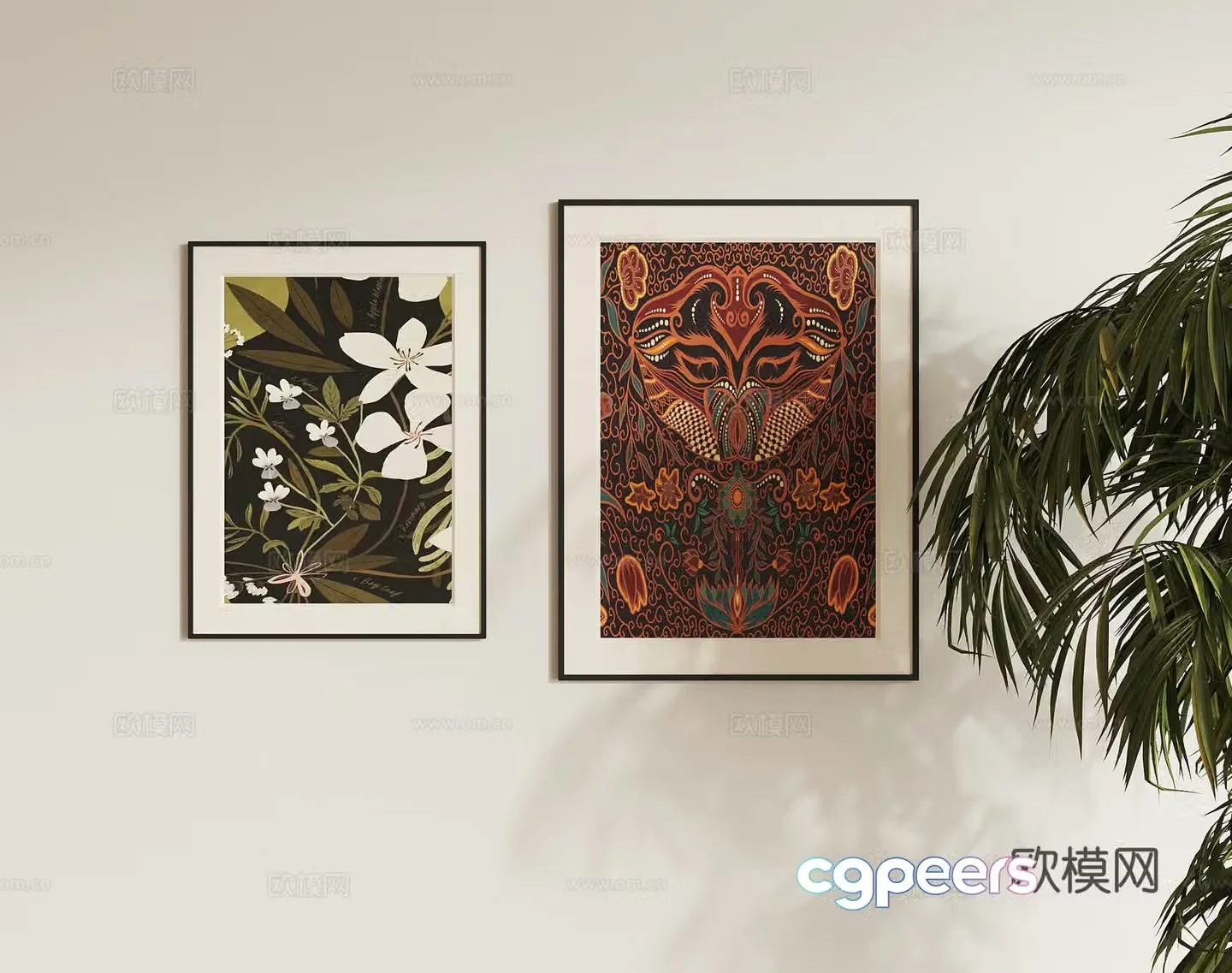 Combination hanging painting 3D model