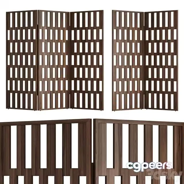 3ds Max Free – Decorative partition Hilton 2_3 from Porada