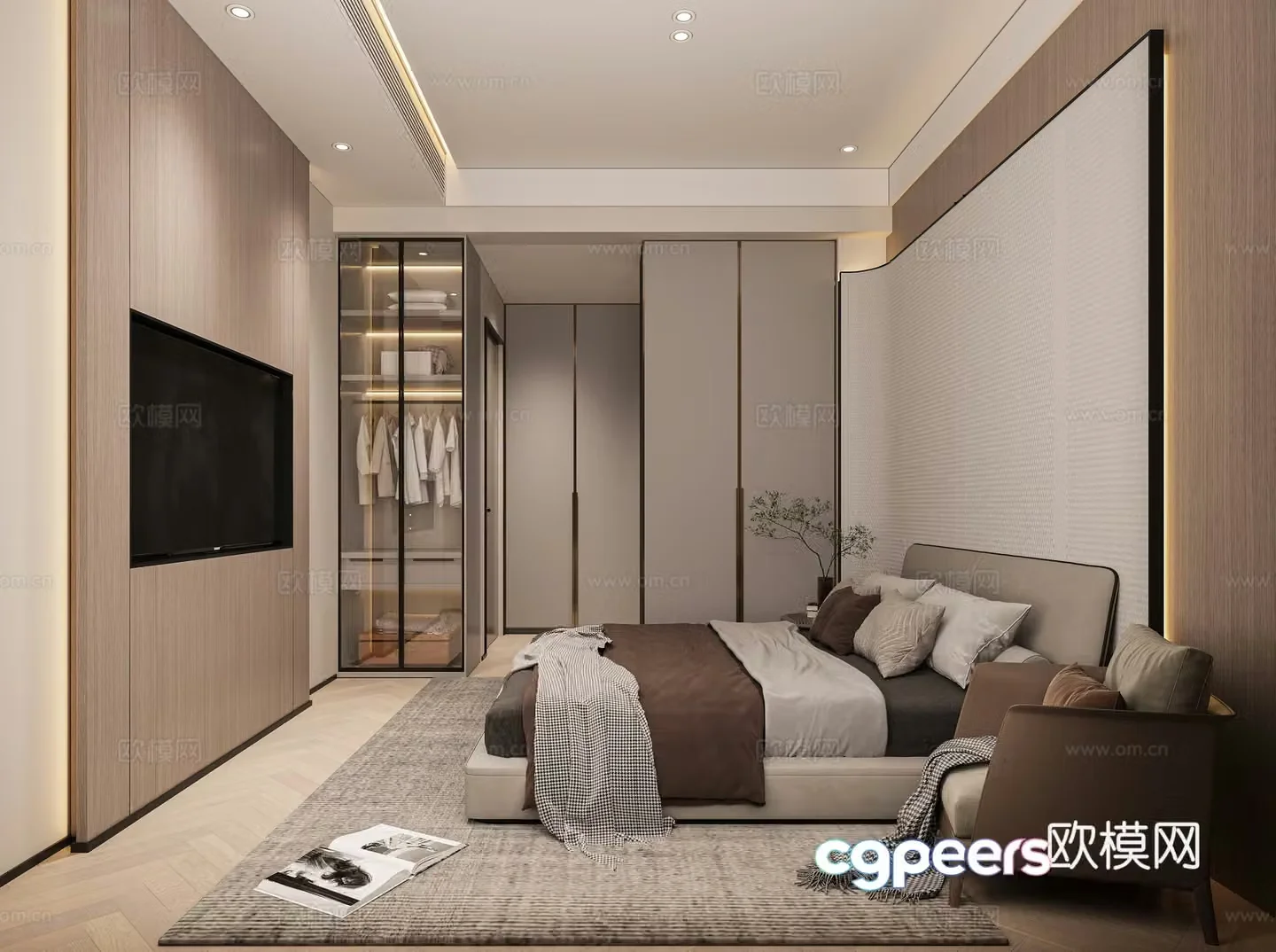 Modern bedroom 3d model