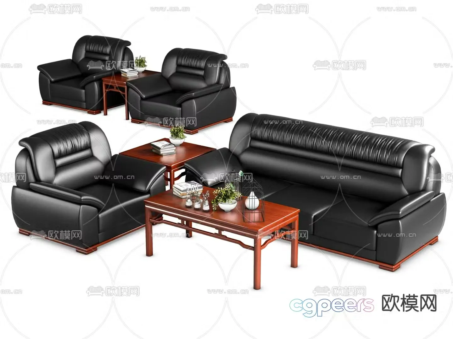 Office sofa VIP sofa reception sofa 3d model