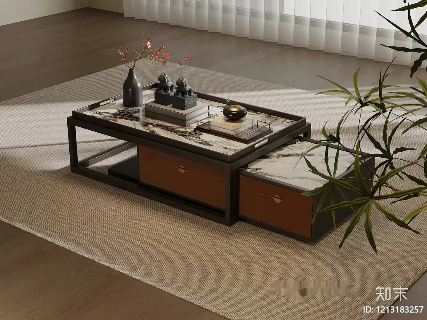 Modern Living Room 3D Model – 16639 – VRAY Render