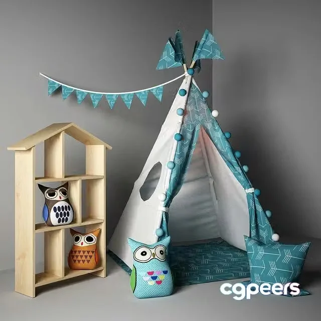 3ds Max Free – Children’s House wigwam Arrows