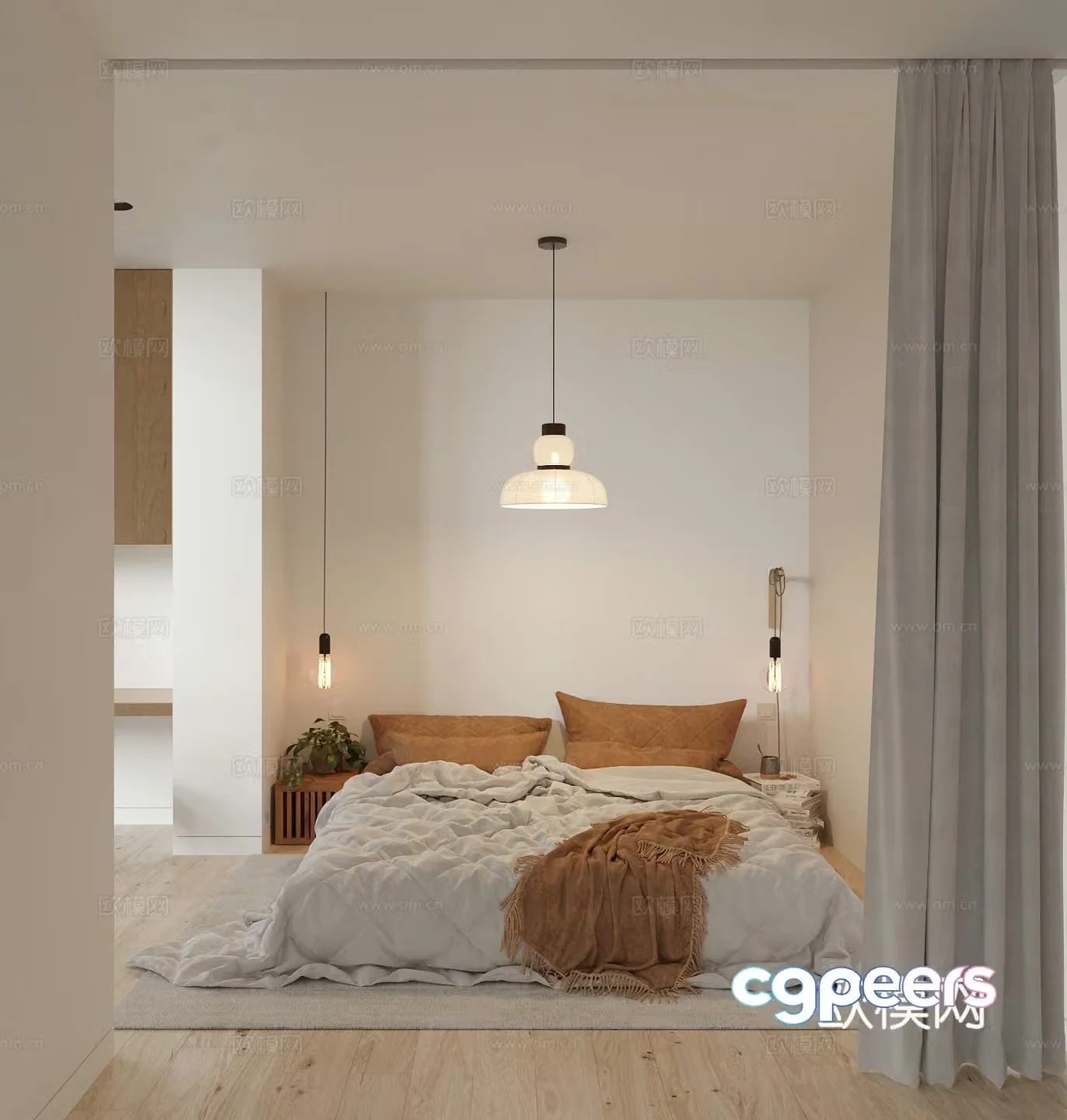 Modern bedroom 3d model