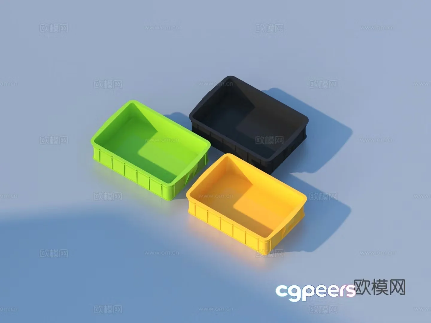 Plastic basket Storage basket Storage box Storage basket 3D model