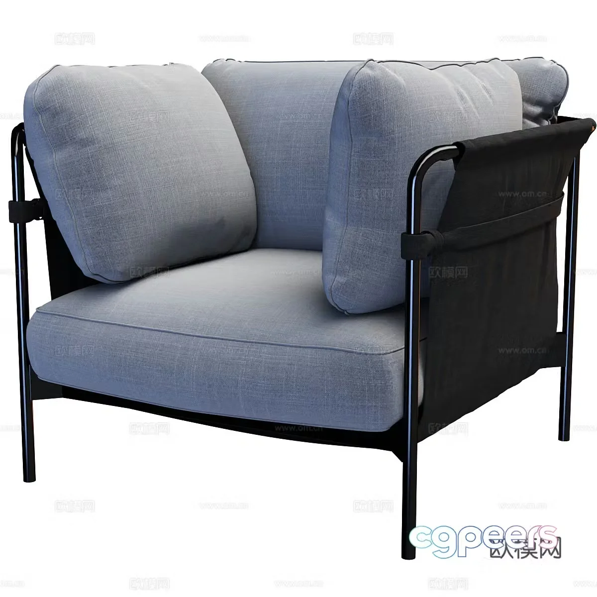 Single sofa 3d model