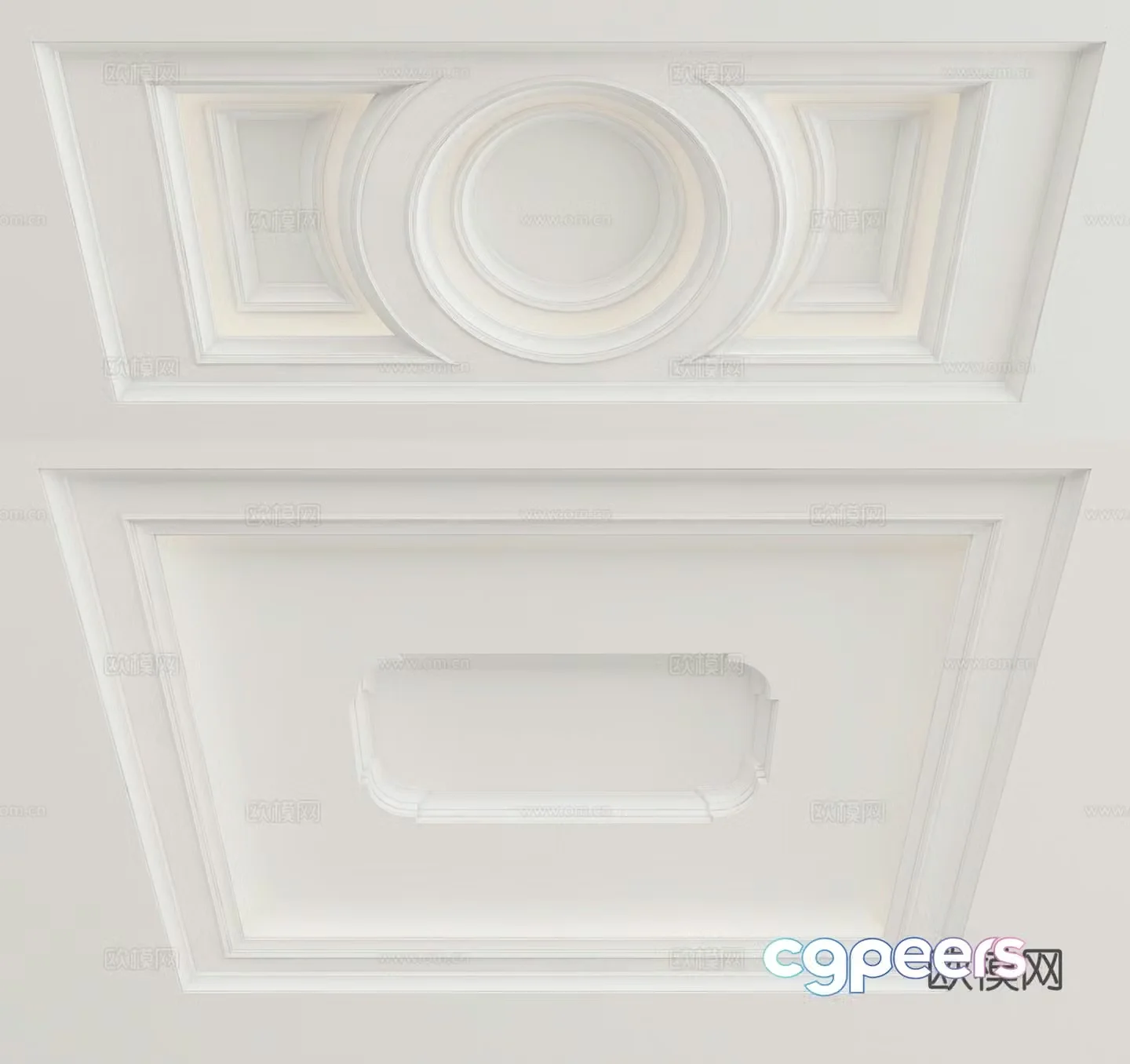 European style ceiling 3D model