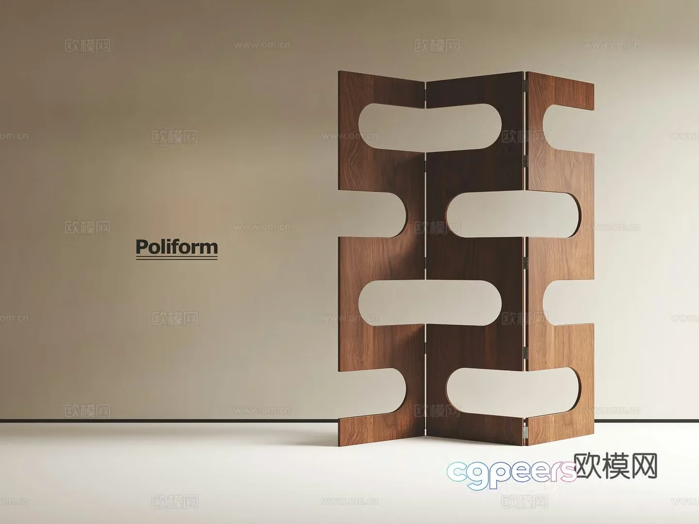 Medieval style screen 3d model