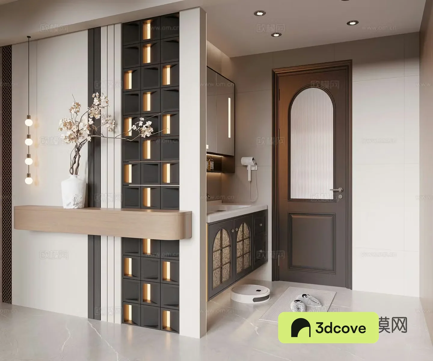 Middle-aged bathroom 3D model