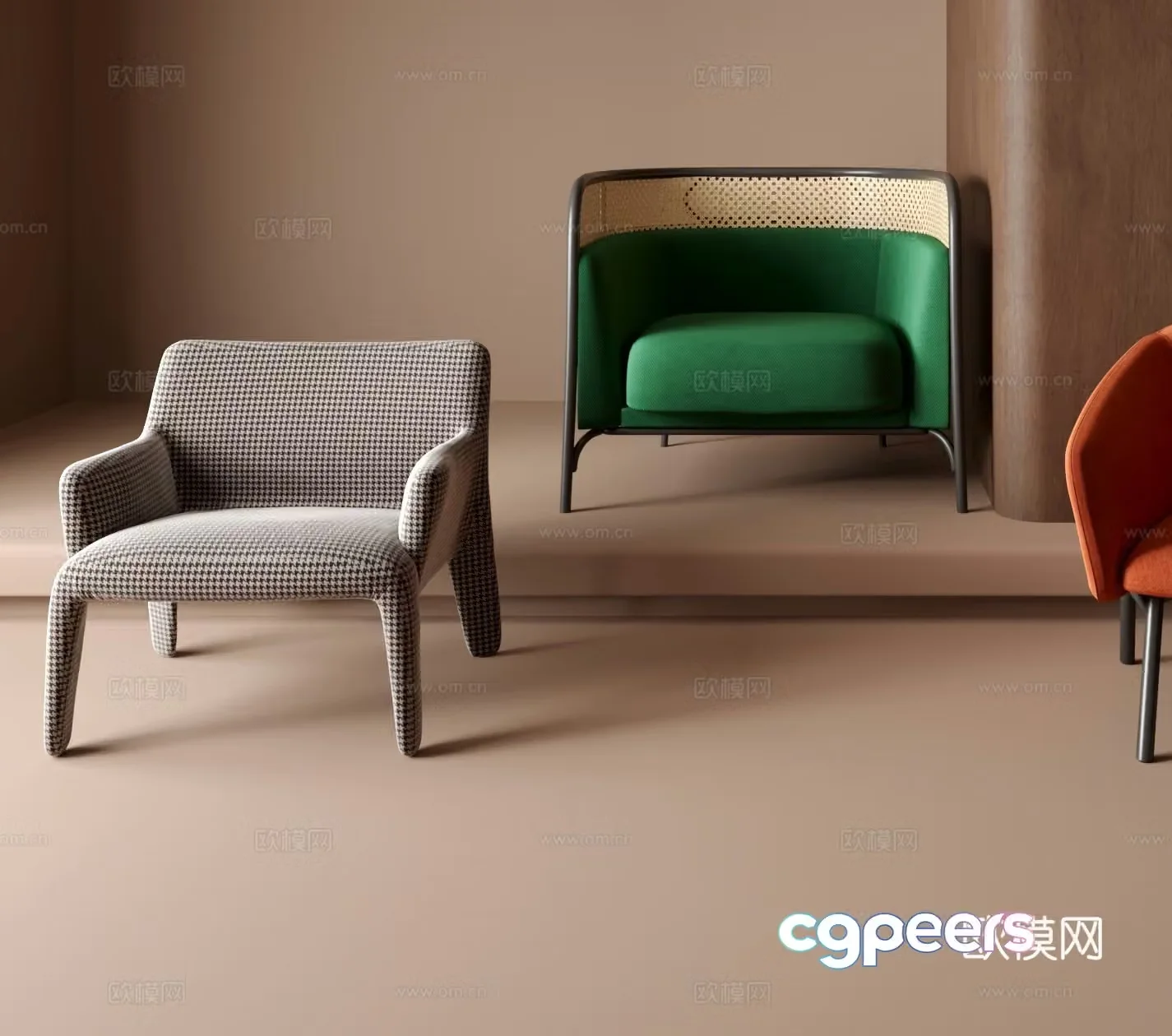 Leisure chair sofa chair 3d model