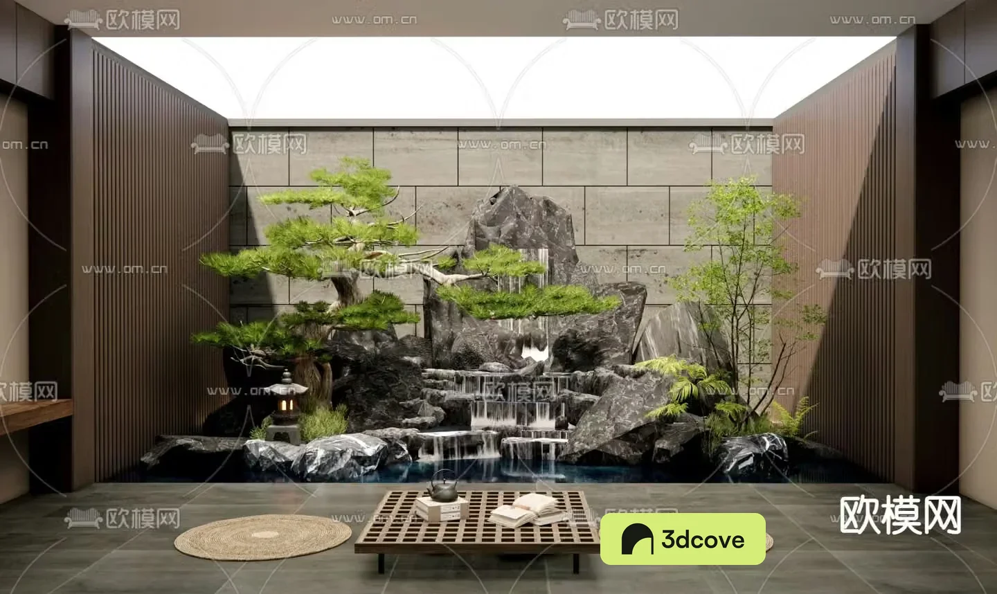 New Chinese style rockery waterscape