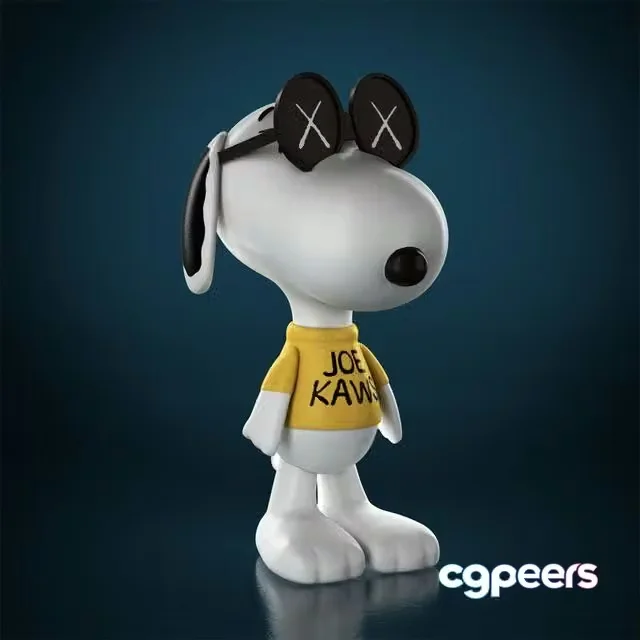 3ds Max Free – Snoopy KAWS