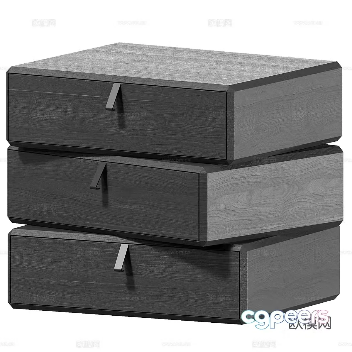 3D model of bedside cabinet 3D model