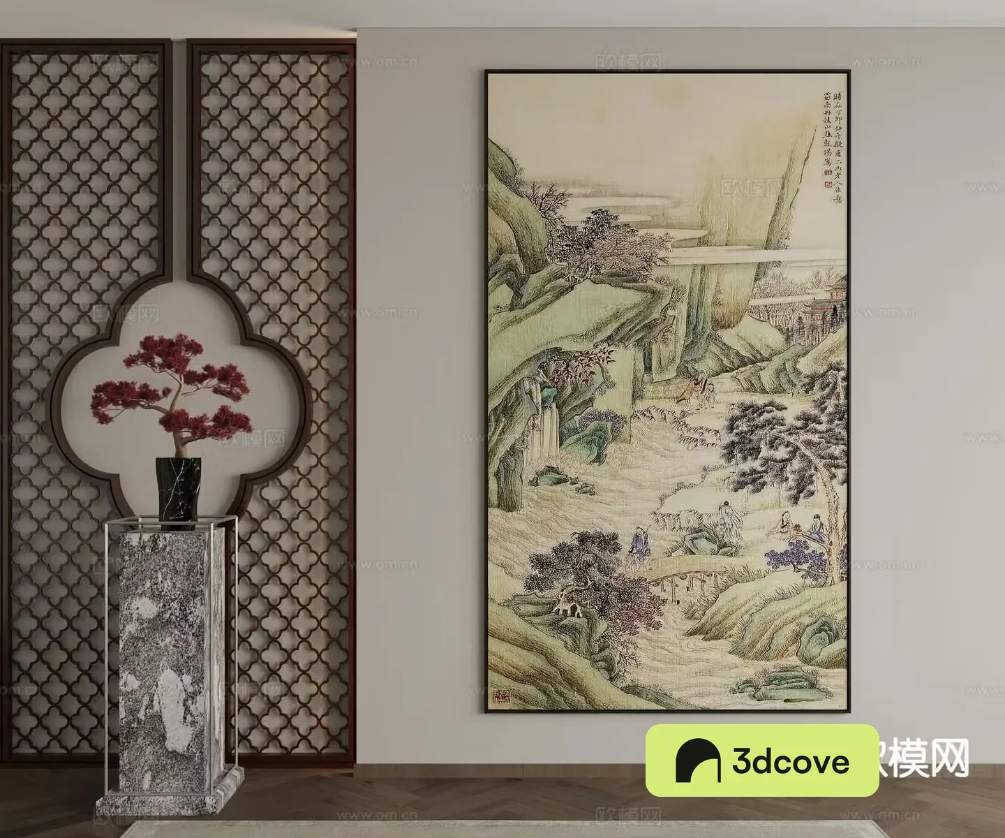 New Chinese style ink painting landscape painting decorative painting