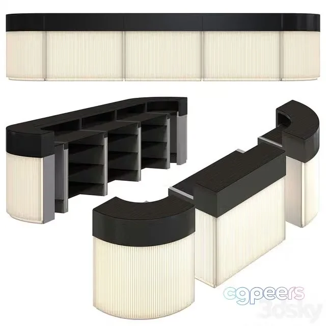 3ds Max Free – Slide CORDIALE bar counter