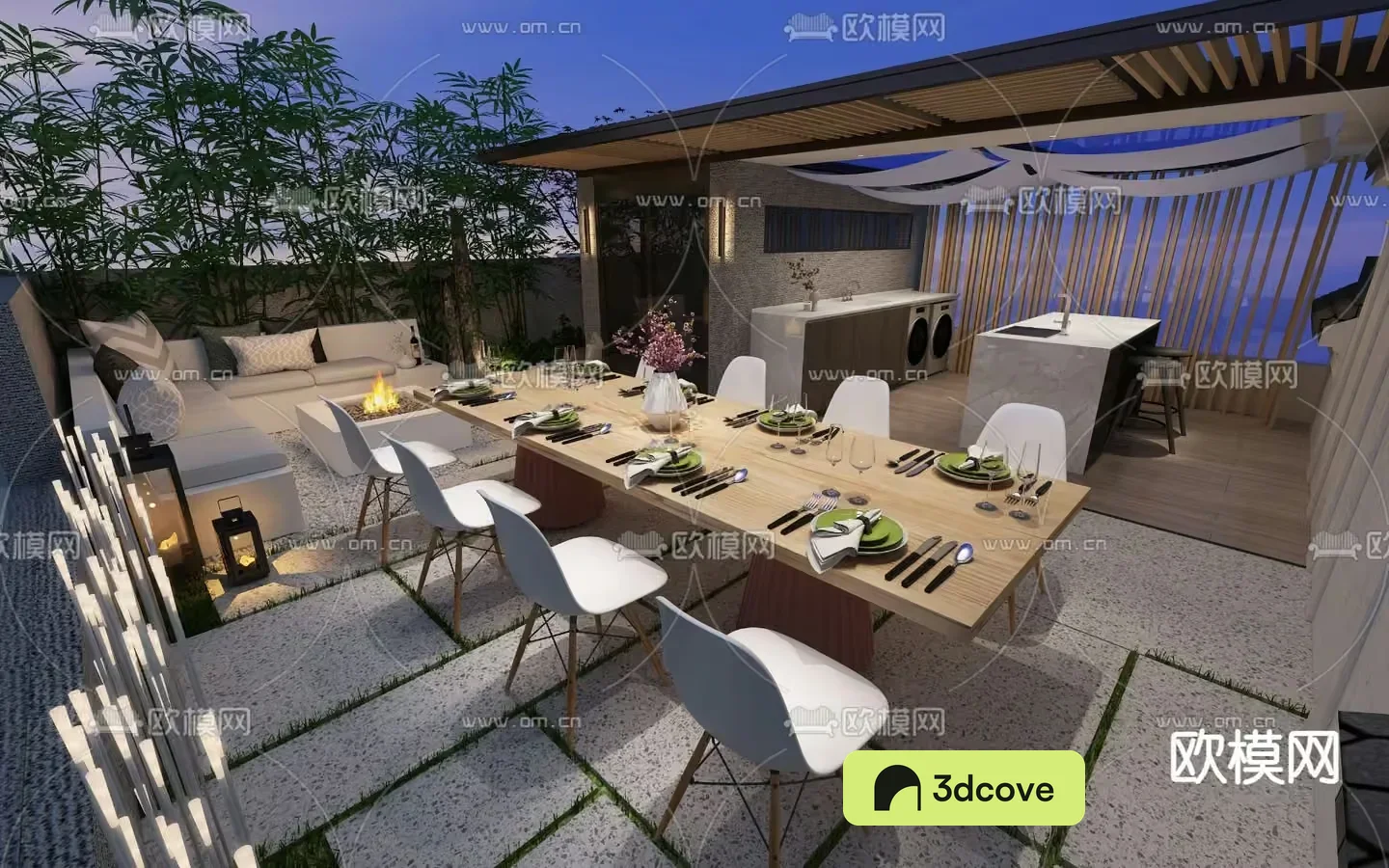 Modern Outdoor Dining Area