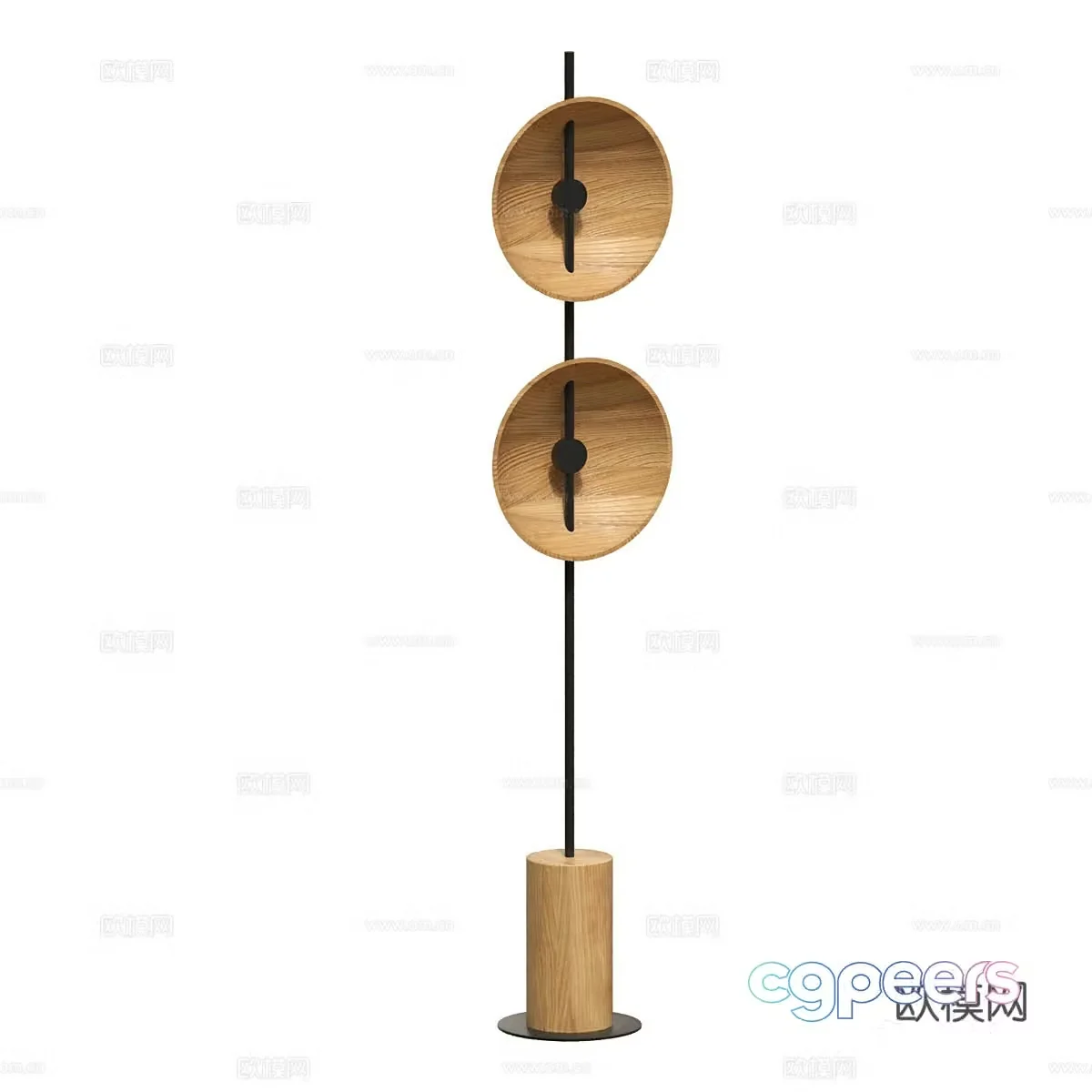 Nordic simple floor lamp Floor lamp Simple floor lamp Study floor lamp Lamp 3D model