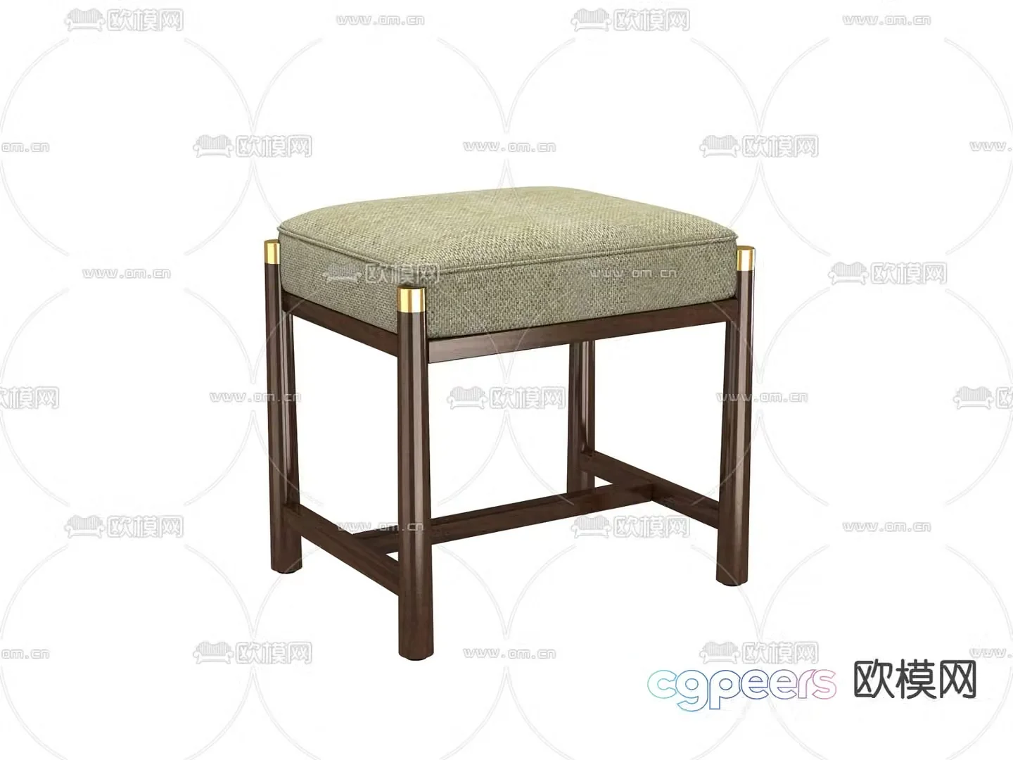makeup stool stool 3d model