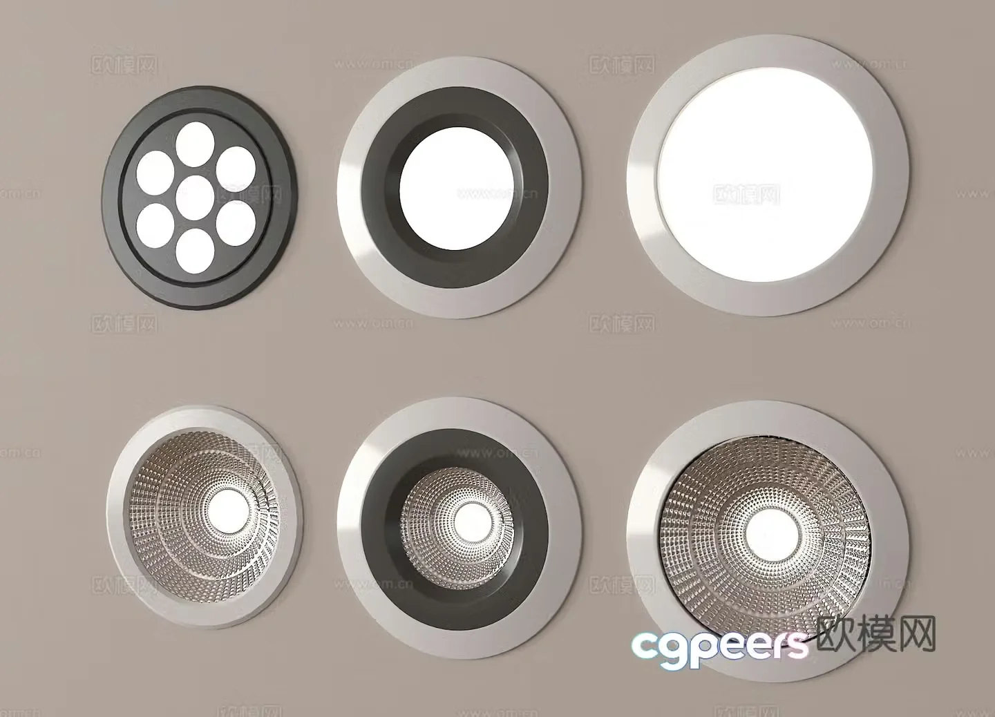 Spotlight Downlight Bulleye Lamp 3D Model