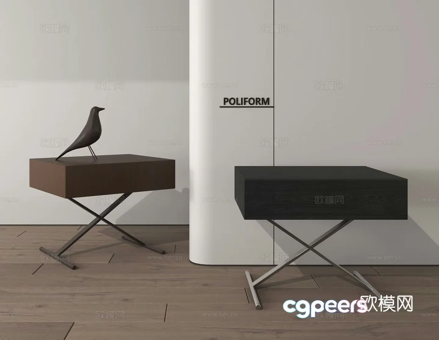Bedside table 3d model