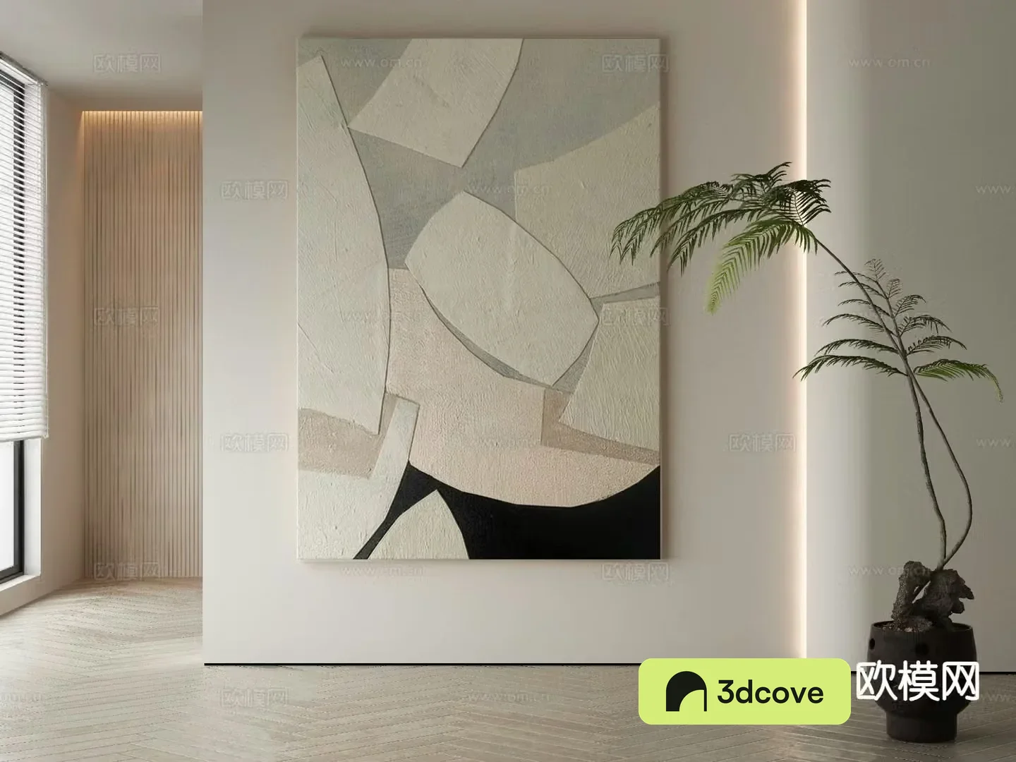 Modern texture painting decorative painting