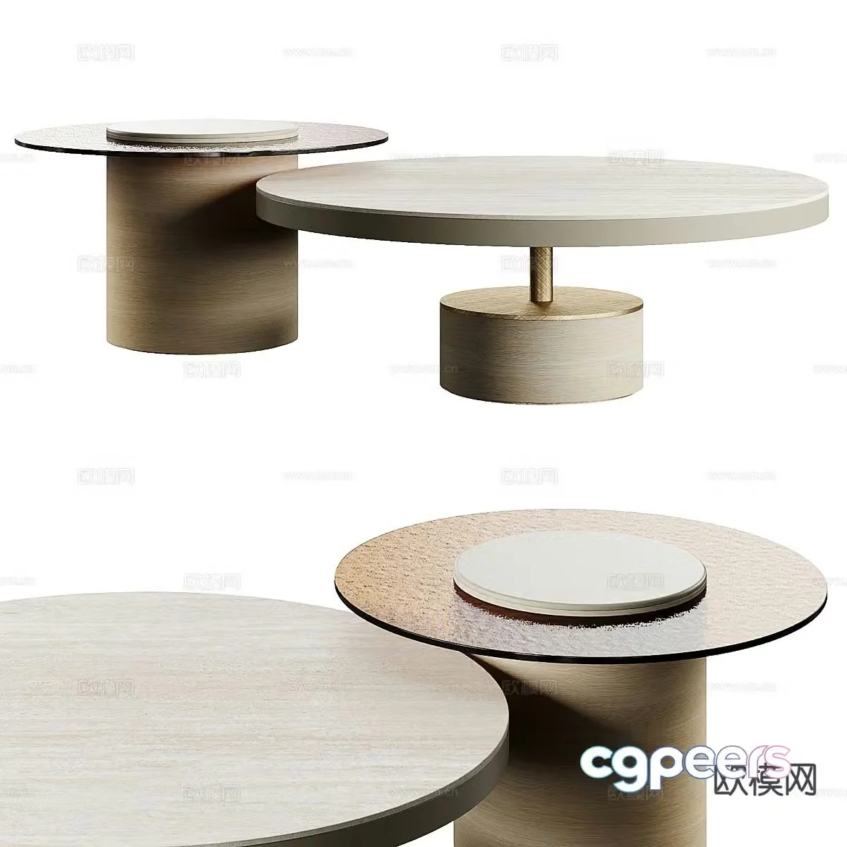 TAGE modern mother-in-law coffee table 3d model