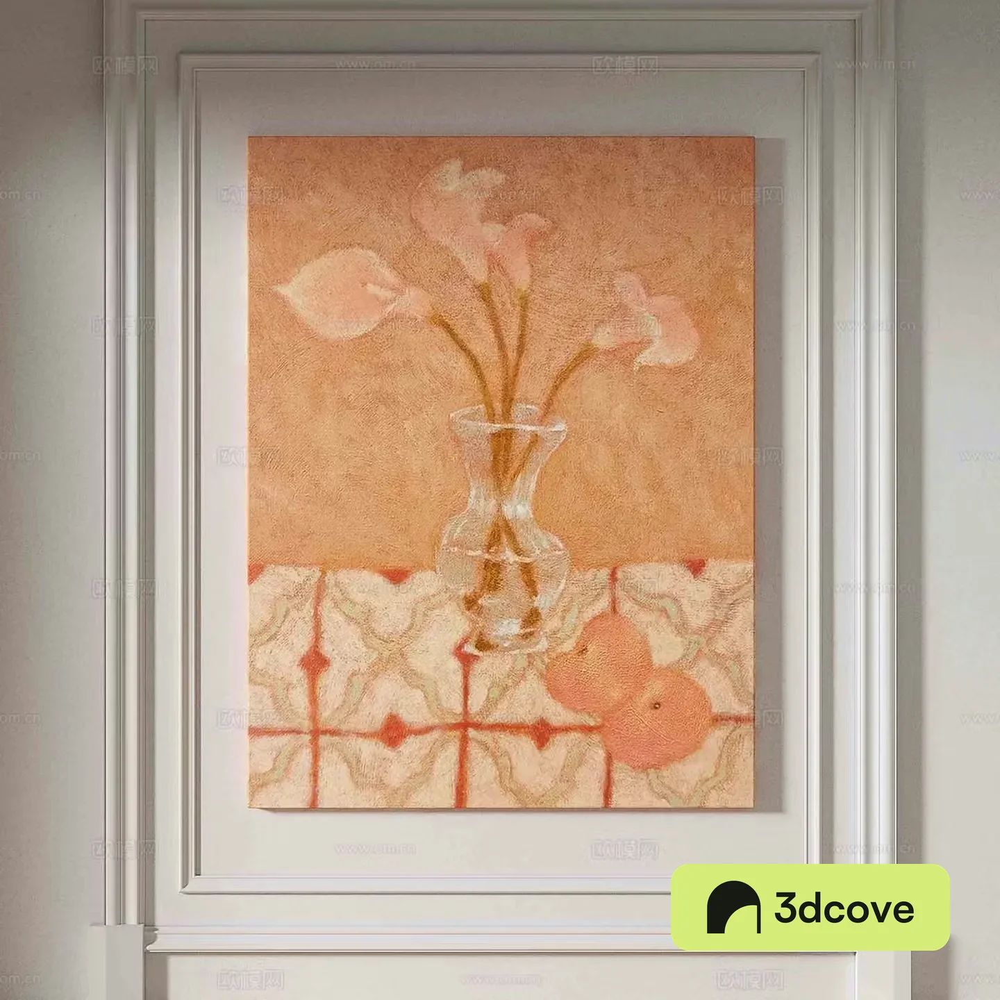 Simple European texture painting decorative painting