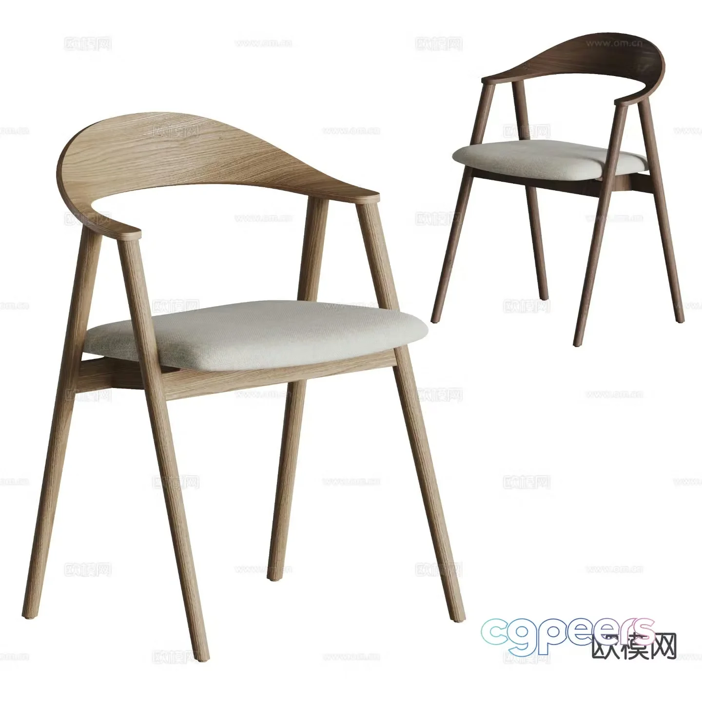 Bonaldo dining chair 3d model