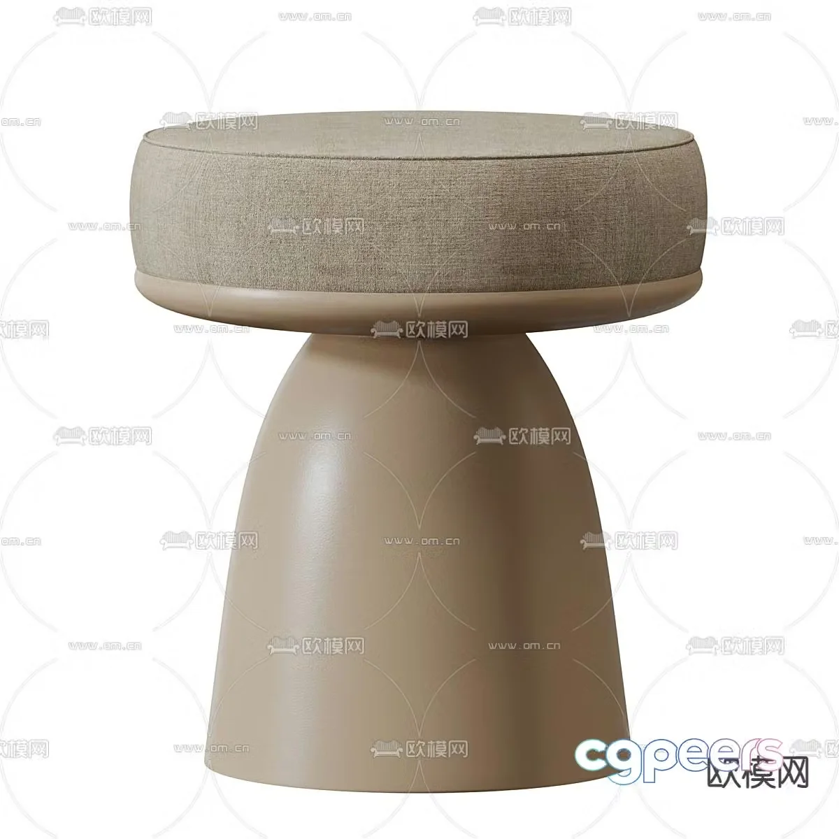 Stool sofa stool low stool 3d model
