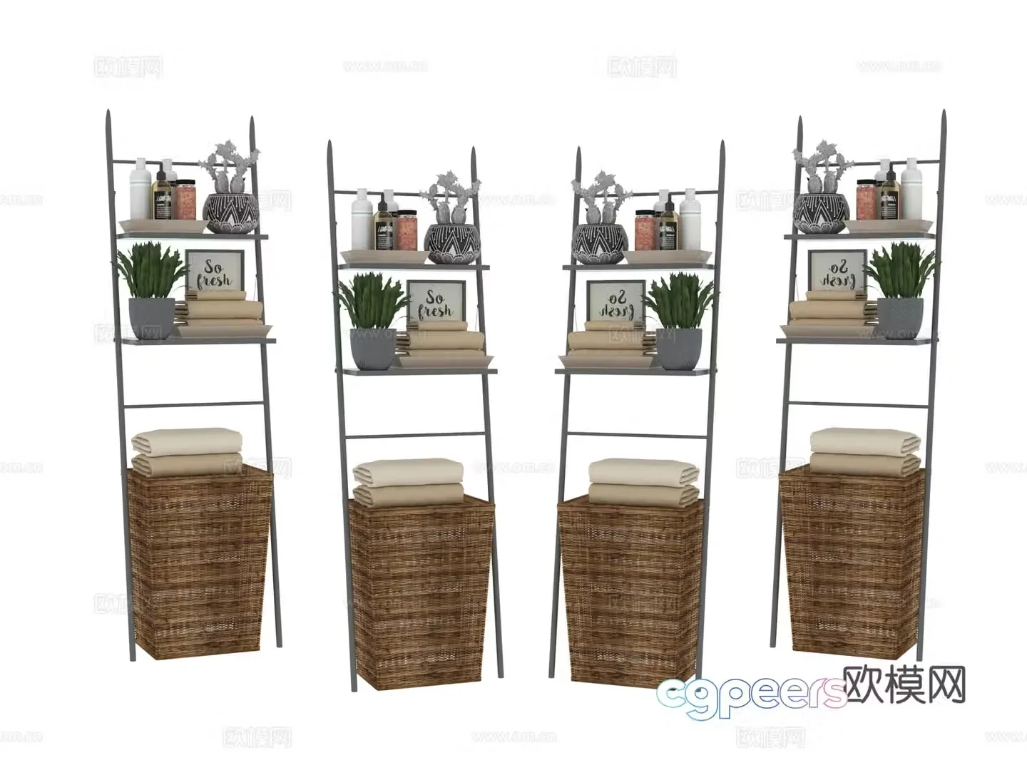 Detergent supplies daily necessities 3d model