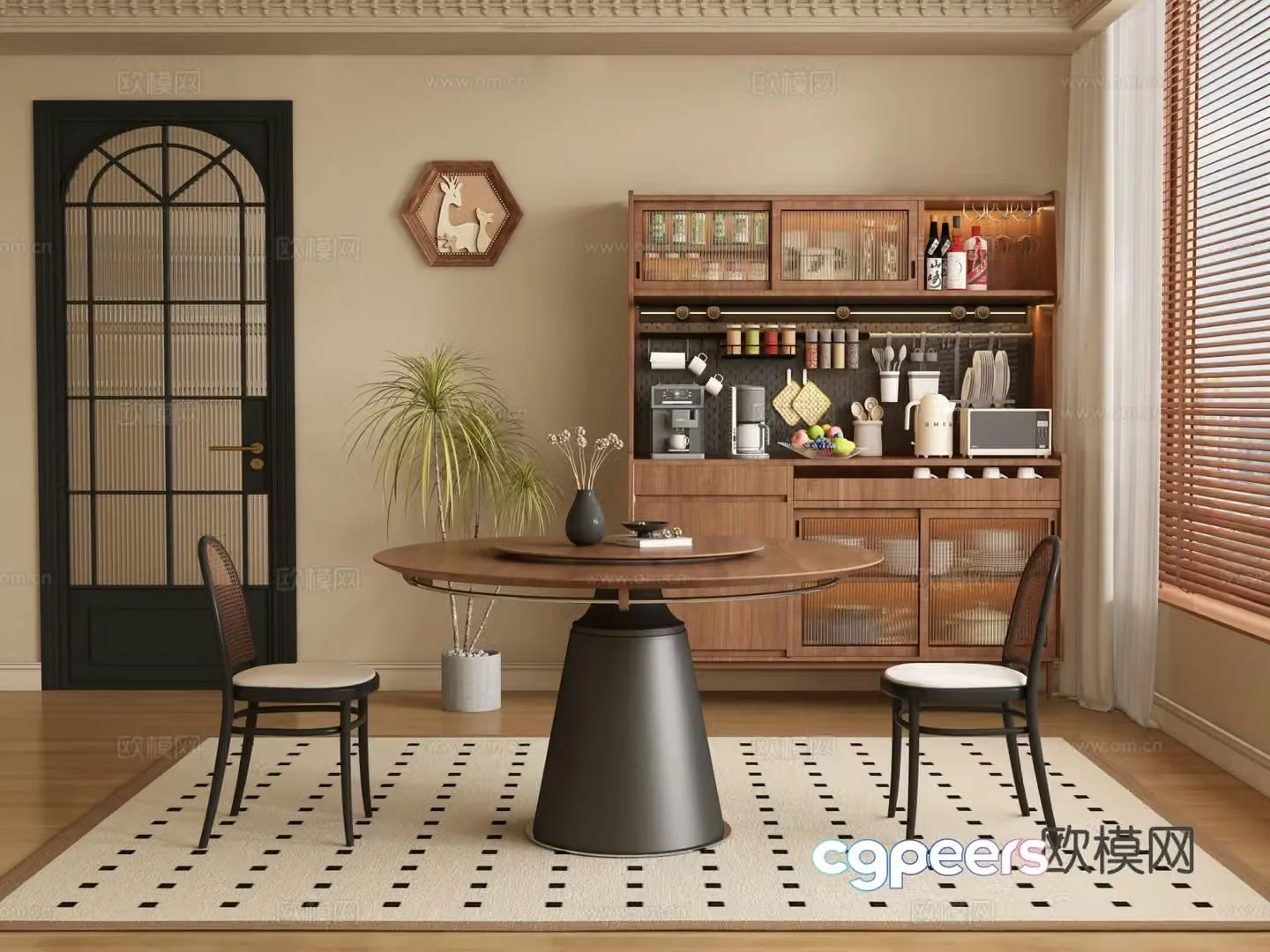 Medieval style restaurant 3d model