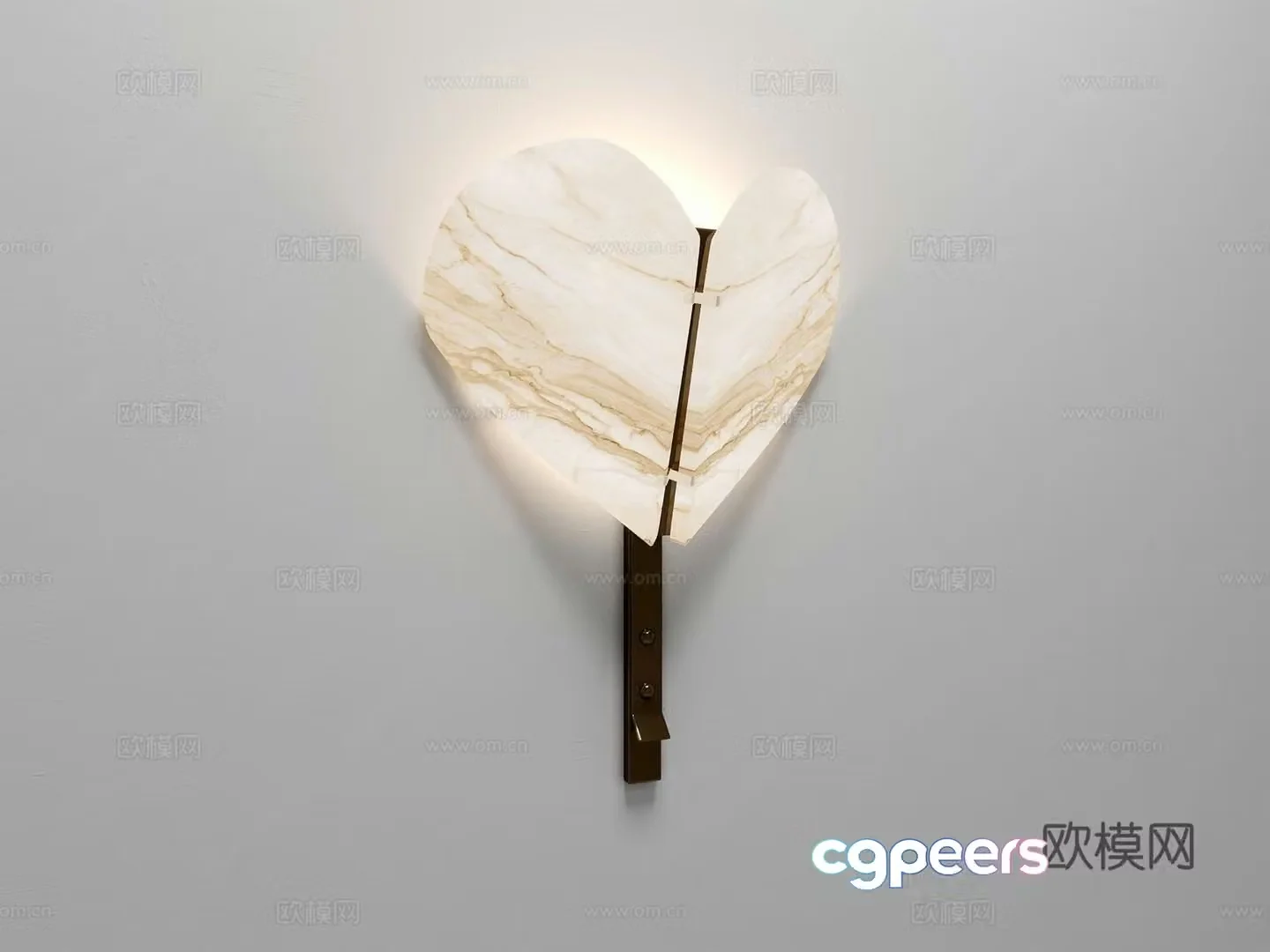 Modern wall lamp butterfly lamp 3d model