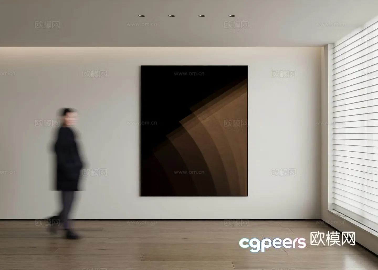 Modern decorative painting 3d model