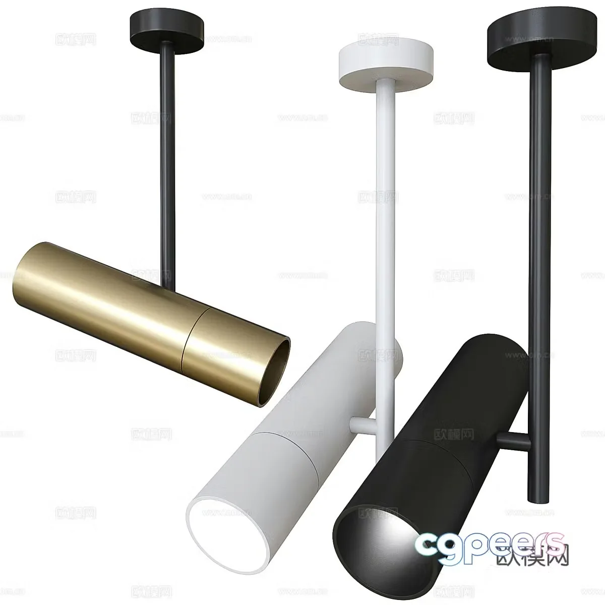 Downlight Spotlight Track Light 3d model