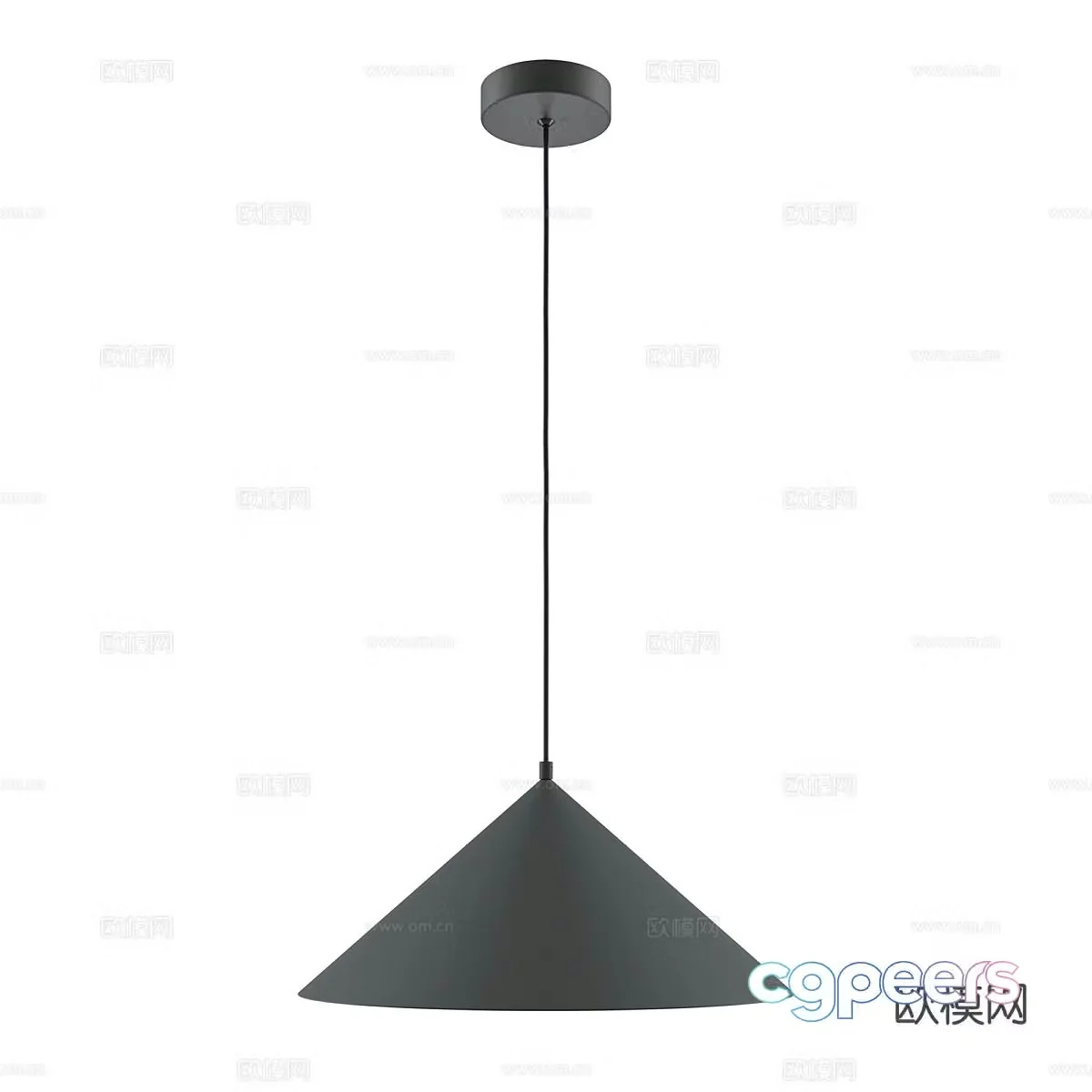 Simple chandelier restaurant chandelier 3d model