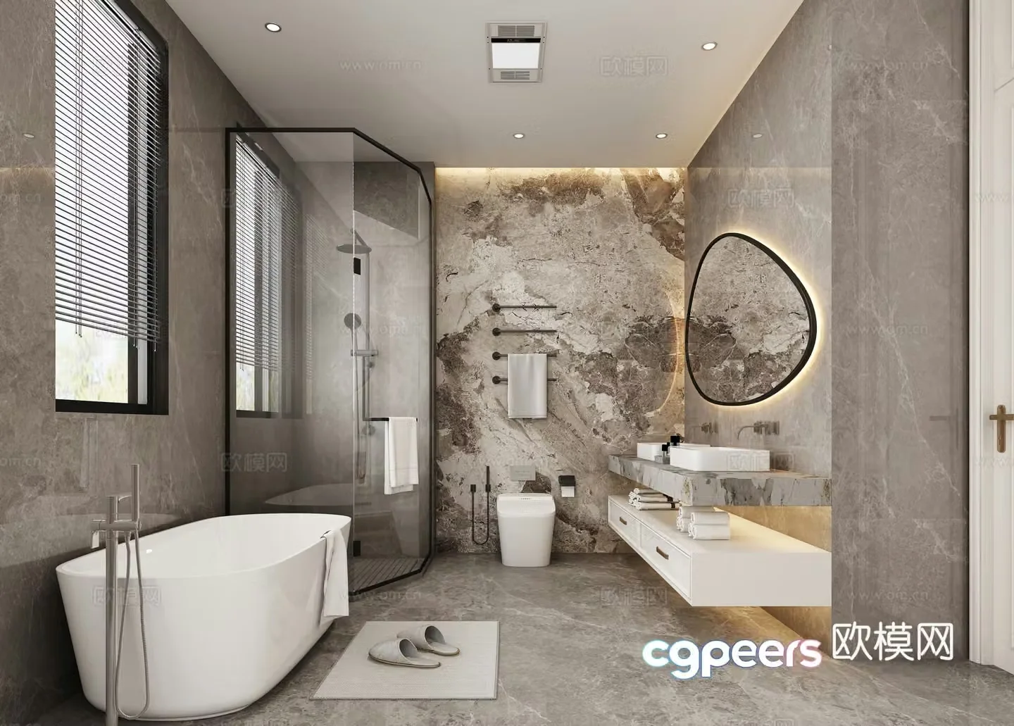 Modern bathroom 3d model