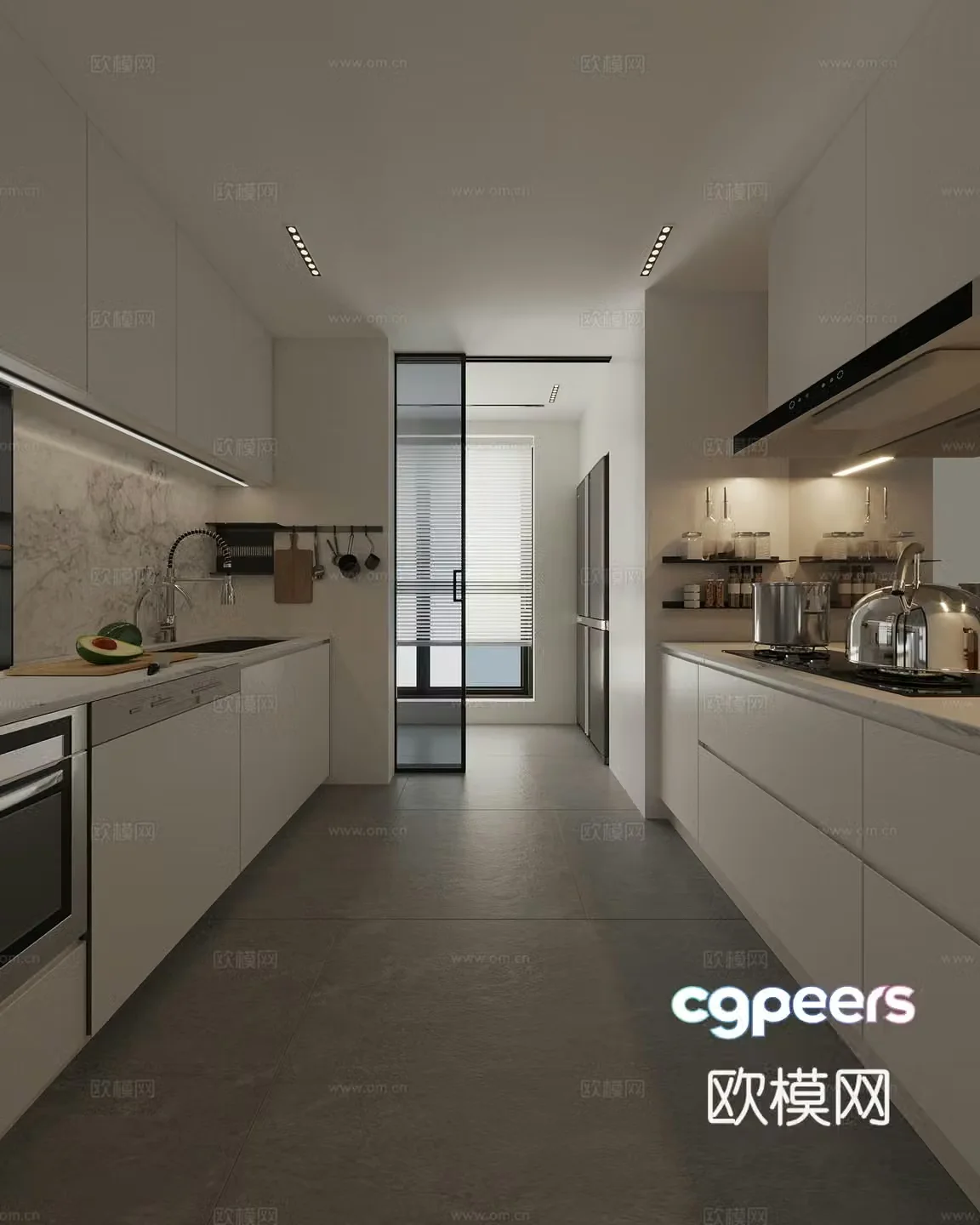 15 modern kitchen 3d model