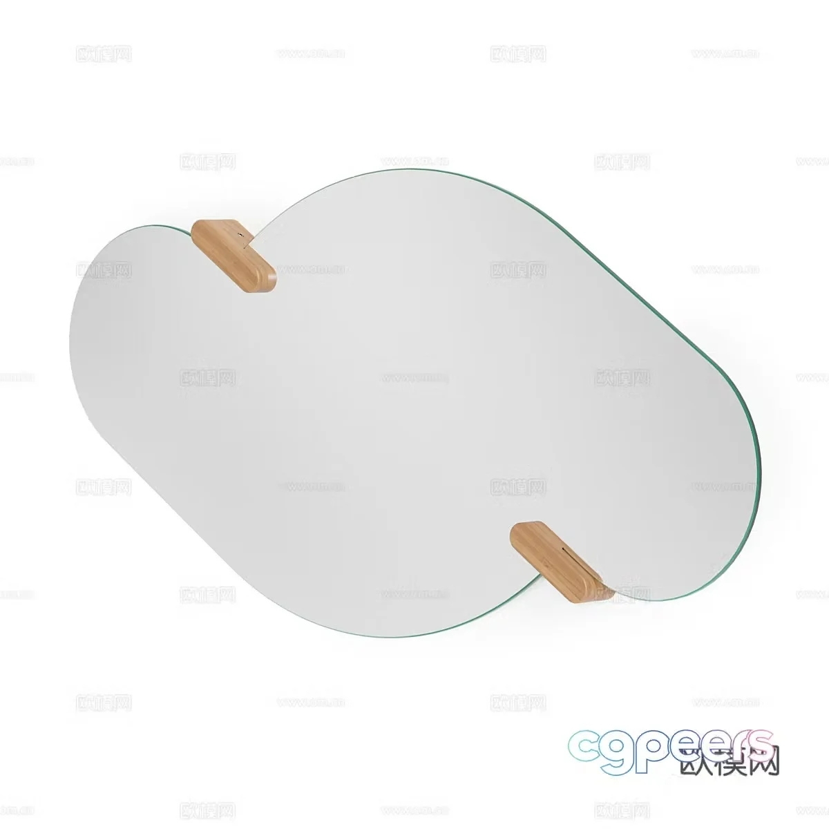 Modern minimalist mirror Polygonal mirror 3d model