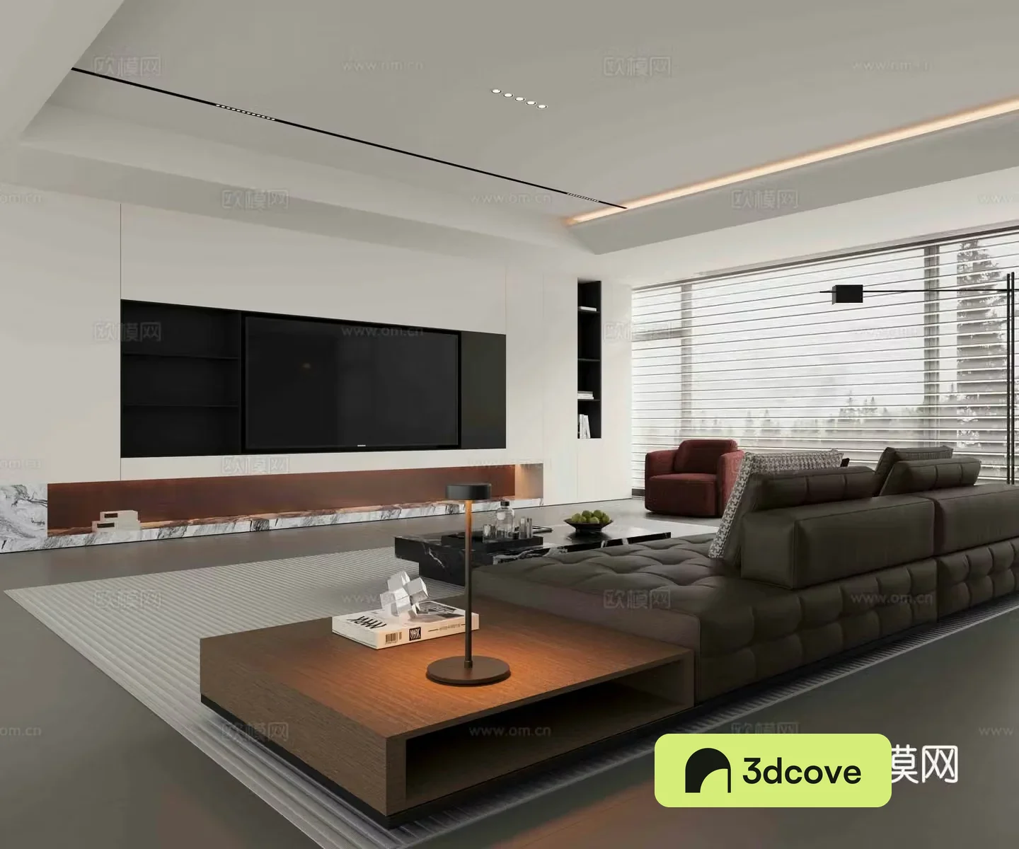 Modern Italian home living room