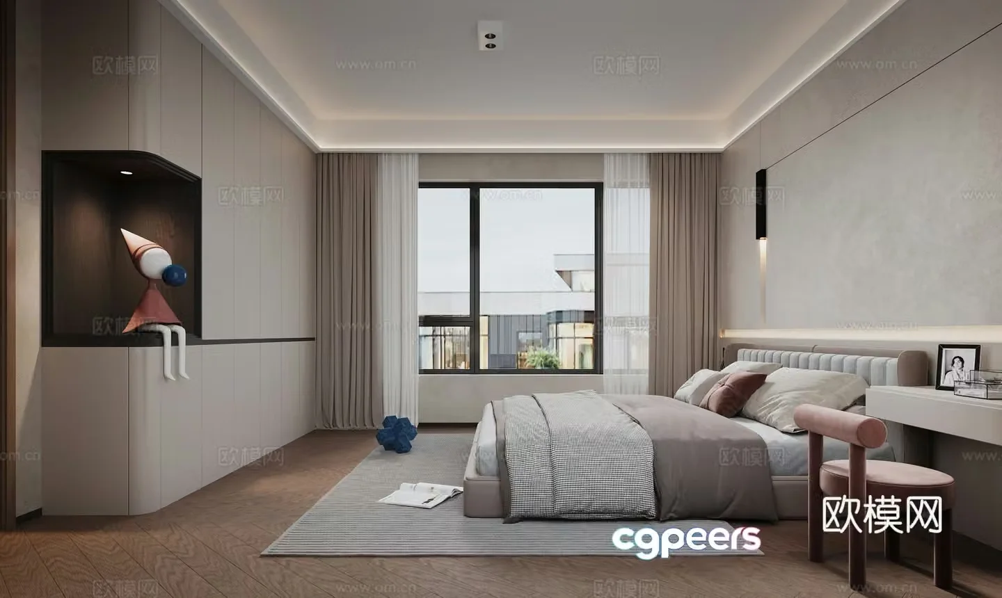 Modern bedroom 3d model
