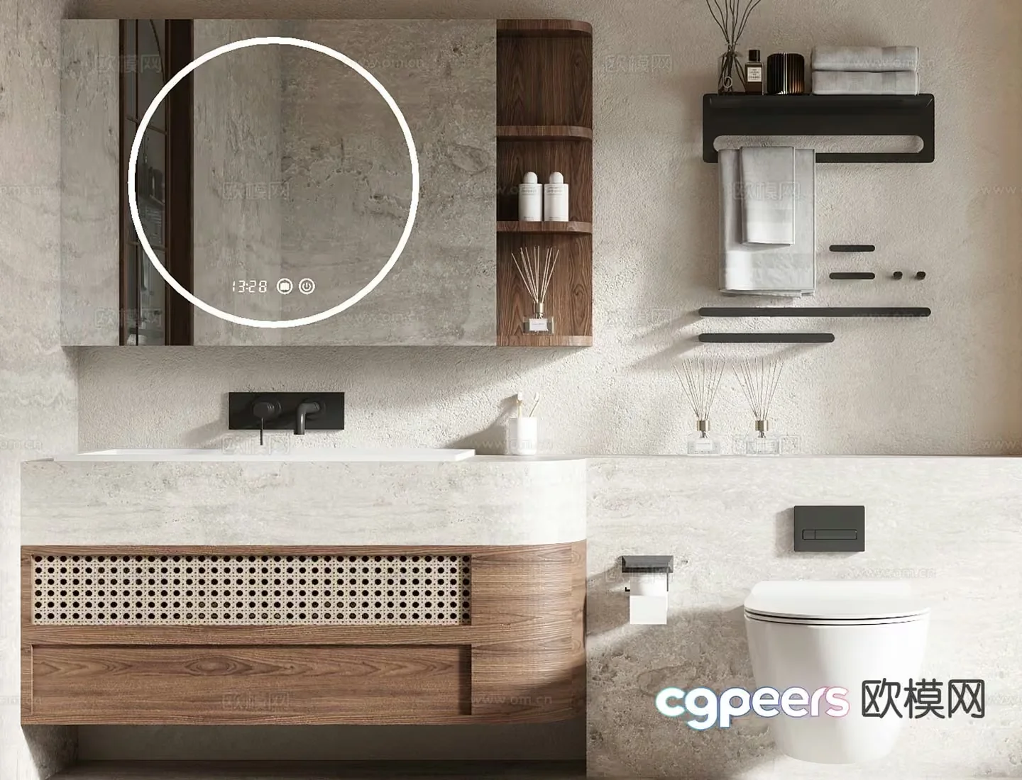 Modern Bathroom 3D Model – 15672 – VRAY Render