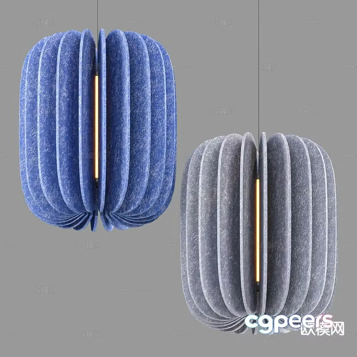 Nordic chandelier simple chandelier 3d model