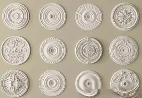 White Ceiling Medallions 3D Model – 13261 – VRAY Render