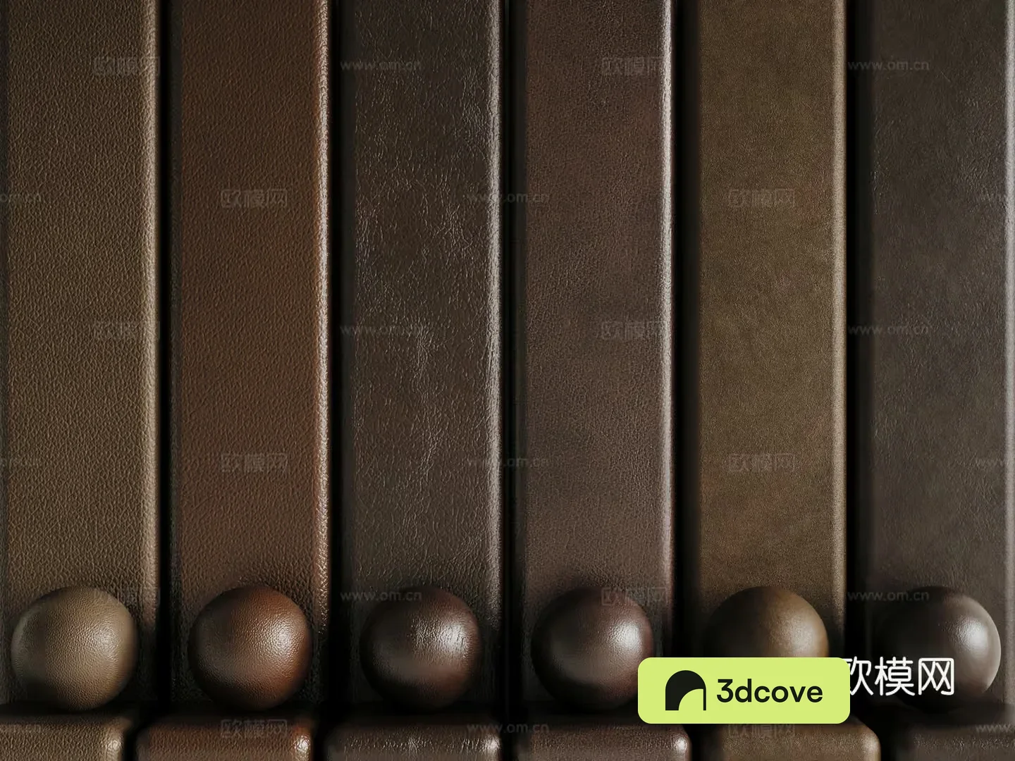 Modern Brown Leather Sofa
