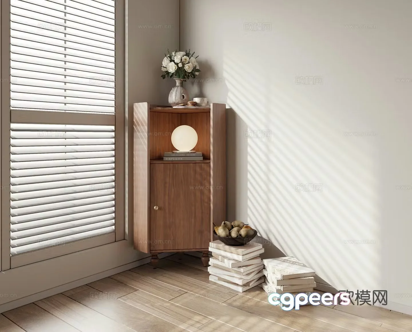 Decorative cabinet corner low cabinet chest cabinet side cabinet corner cabinet 3d model
