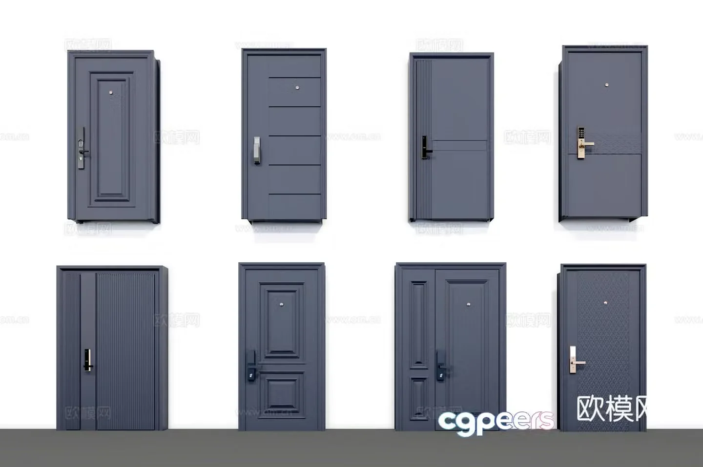 3D model of entry door