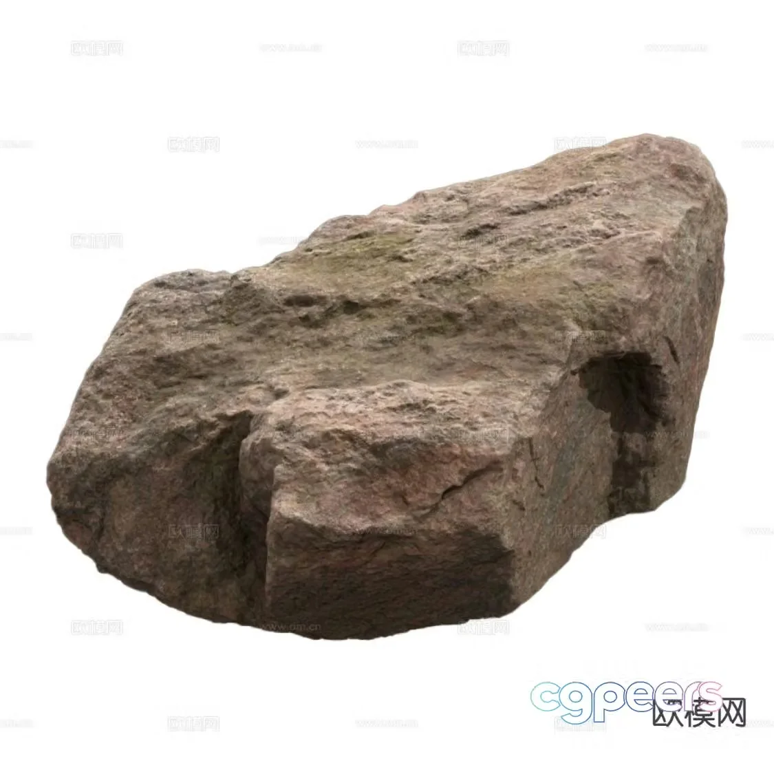 modern rock granite 3d model