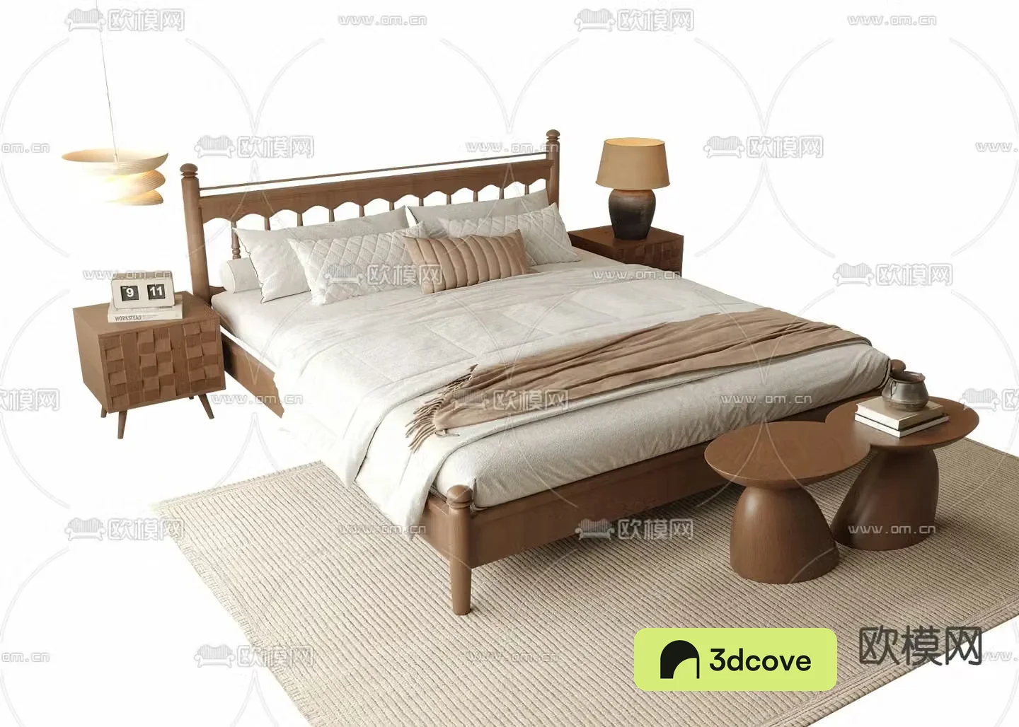 Medieval style double bed