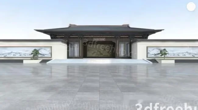 A 3D Rendering Of A Building 3D Model – 19414 – VRAY Render