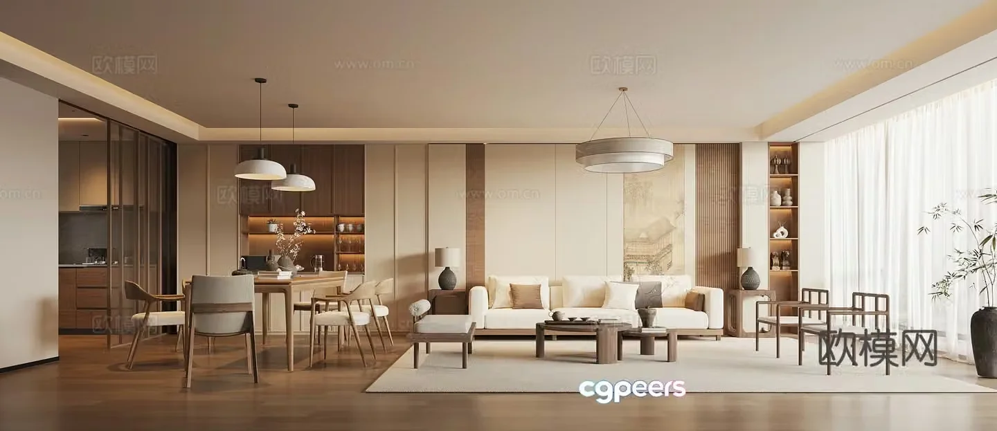 Song style restaurant 3D model